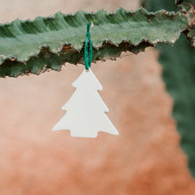 Load image into Gallery viewer, Kimaka Cowhorn "Peace" Christmas Tree Ornament