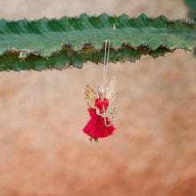 Load image into Gallery viewer, Small Raffia "Merry" Angel Ornaments