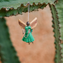 Load image into Gallery viewer, Small Raffia "Merry" Angel Ornaments