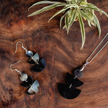 Load image into Gallery viewer, Kimaka Half Moon Geometric Drop Earrings & Necklace Set