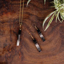 Load image into Gallery viewer, Kimaka Minimalist Bar Earrings & Necklace Set