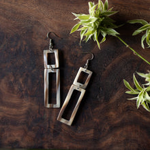 Load image into Gallery viewer, Kimaka Rectangular Drop Earrings.
