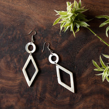 Load image into Gallery viewer, Kimaka Diamond-shaped Drop Earrings.