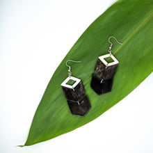 Load image into Gallery viewer, Kimaka Chevron Drop Earrings.