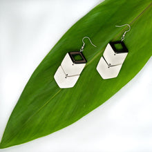 Load image into Gallery viewer, Kimaka Chevron Drop Earrings.