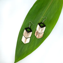Load image into Gallery viewer, Kimaka Chevron Drop Earrings.