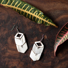 Load image into Gallery viewer, Kimaka Chevron Drop Earrings.