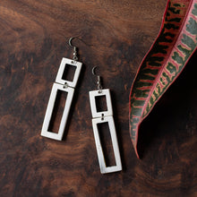 Load image into Gallery viewer, Kimaka Rectangular Drop Earrings.