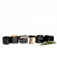 Load image into Gallery viewer, Horn Napkin Ring Holder (set of 6)