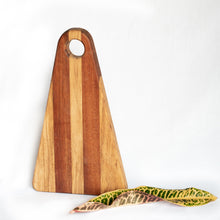 Load image into Gallery viewer, Two-tone Triangular Charcuterie Board.