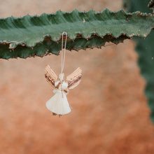 Load image into Gallery viewer, Small Raffia &quot;Merry&quot; Angel Ornaments
