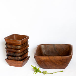 5-Piece Handcrafted Serving Bowl Set.