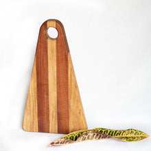 Load image into Gallery viewer, Two-tone Triangular Charcuterie Board.
